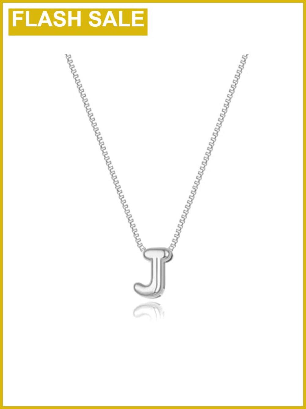 Bubble Initial H Necklace 14k Gold Plated Brass 16.5in Box Chain Women Jewelry